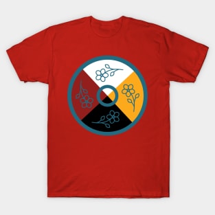 Medicine Wheel Floral WAWEZHI CANADA T-Shirt